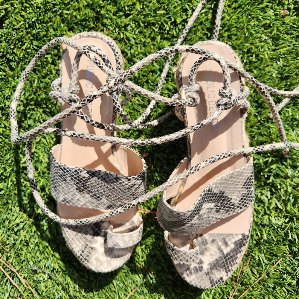 Snakeskin sandals